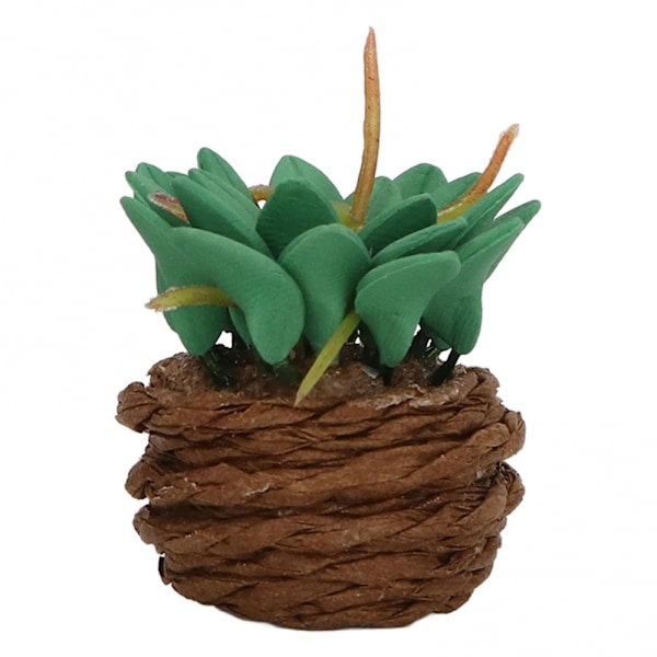 Miniatyr Potteplanter 1/12 Skala Dekorative Harpiks Dukkehustilbehør for DIY Ornament