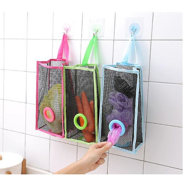 Plastposeholder, Bæreposeholder Søppelposeholder Organizer Mesh Hengende Oppbevaring