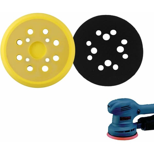 125 mm slippa, runda slippa med 8 hål PU-dyna, för S
