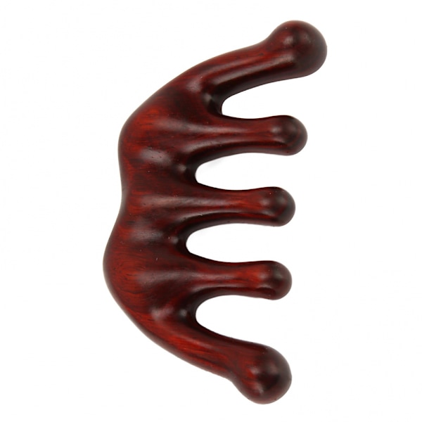 Hodebunnsmassasje Kam Bærbar Antistatisk Hode Skraping Multifunksjonell Padauk Design