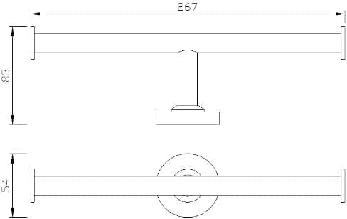 Dobbelt toiletpapirholder - Tidløst design - Høj kvalitet rustfrit stål