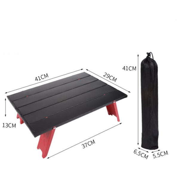 Aluminium hopfällbart soffbord Mini litet hopfällbart bord ultralätt