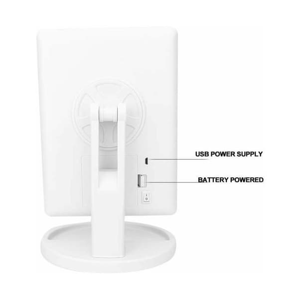 Lighted Mirror, 10X forstørrende LED Makeup Mirror, LED Mirror, USB
