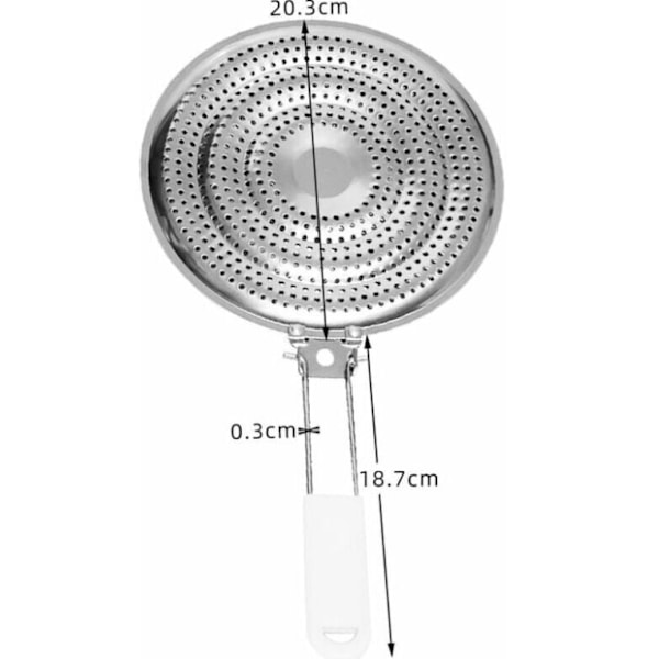 21cm Varme Diffuser i Rustfritt Stål Kun for Gasskomfyr