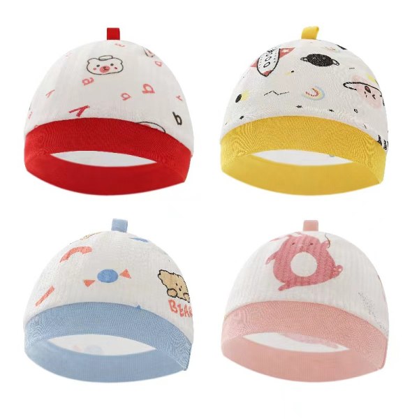 Baby Girls 4-Pack Caps