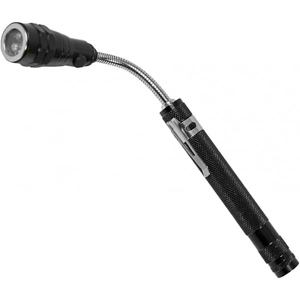 Magnetisk teleskopisk flexibel med 3 metall LED-ficklampa