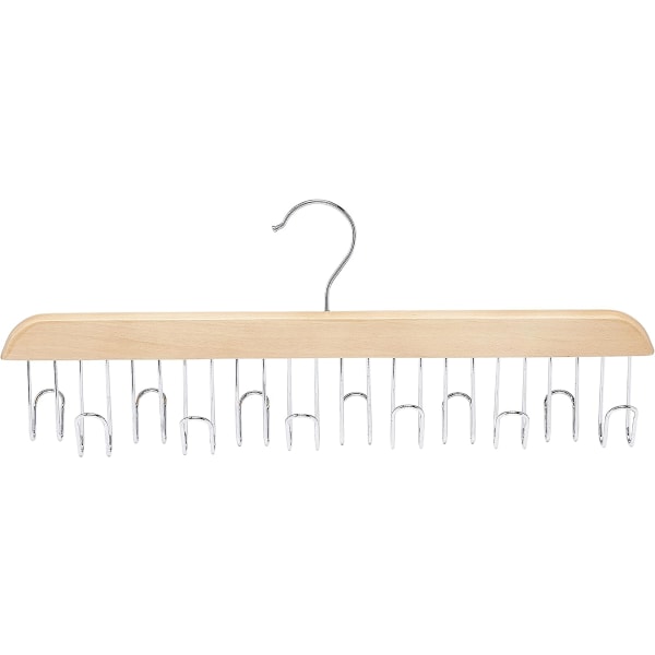 Basics Wooden Belt Hanger, Natural Color