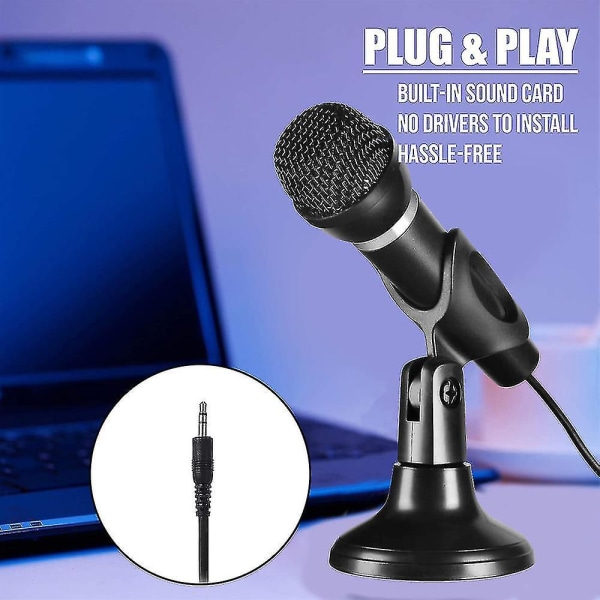 USB mikrofon, kondensatordator PC-mikrofon för inspelning, spel, a20d |  Fyndiq