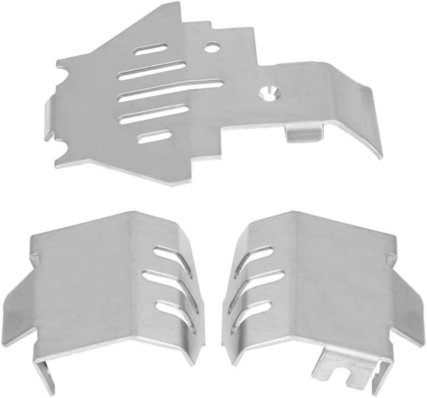 RC Chassis Armors Set, Rustfrit Stål Chassis Armors Beskyttelse