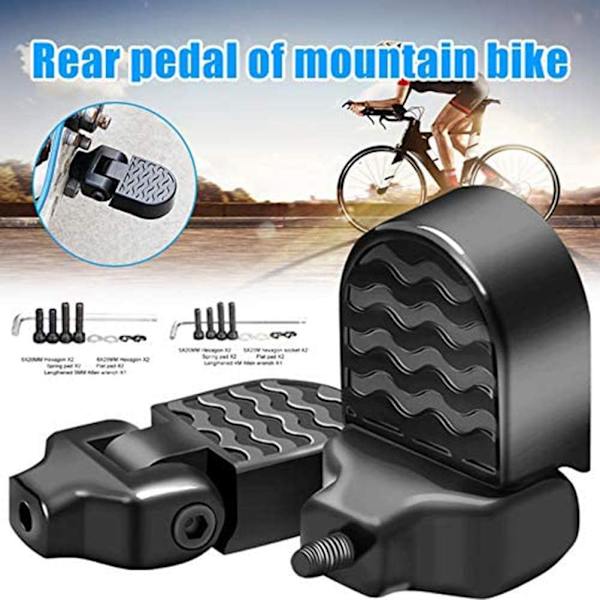 1 par miniature cykel bagerste pedaler, aluminiumlegering cykel bunke foldi