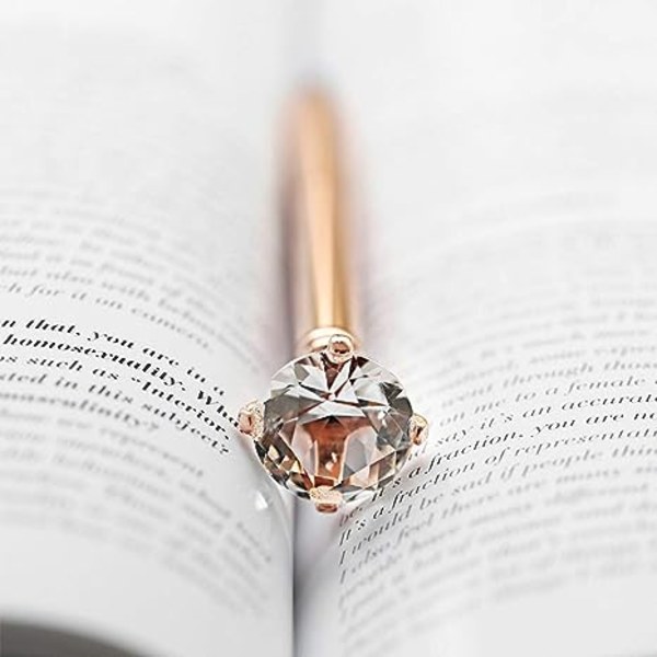 3 ST diamantpennor Stor kristall diamant kulspetspenna metall kulspets
