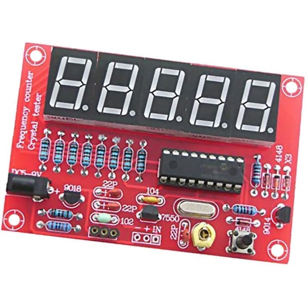 DIY Digitaalinen LED-linja 1Hz-50MHz Kristallioskillaattorin taajuuslaskuri
