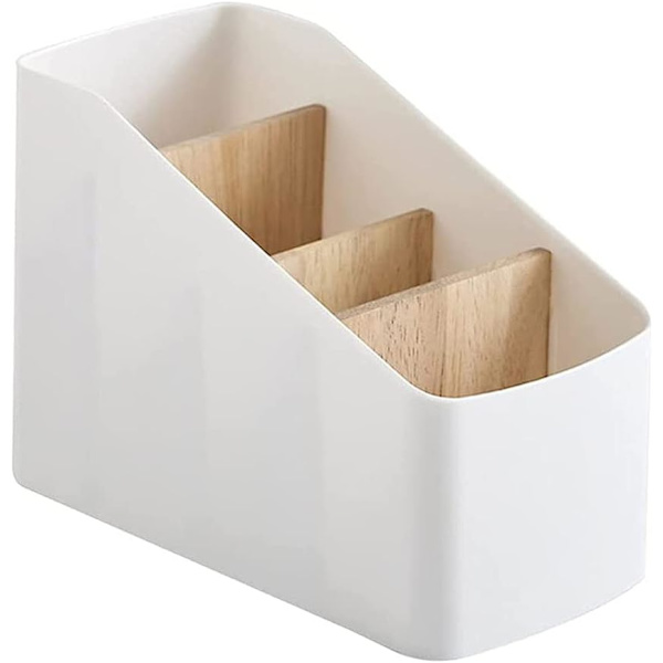 Irrotettava bambuinen säilytyslaatikko, jossa 4 osastoa, 9,1*18*12,7cm