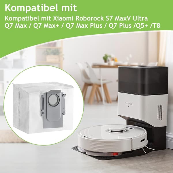 6-pack dammsugarpåse för Roborock Q7 T8 S7 MAXV Ultra / Q7 MAX