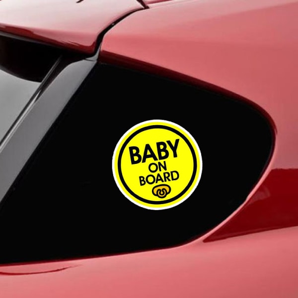 Baby on Board-dekal - (set med 2) Säkerhetsdekalskyltar för bilar W