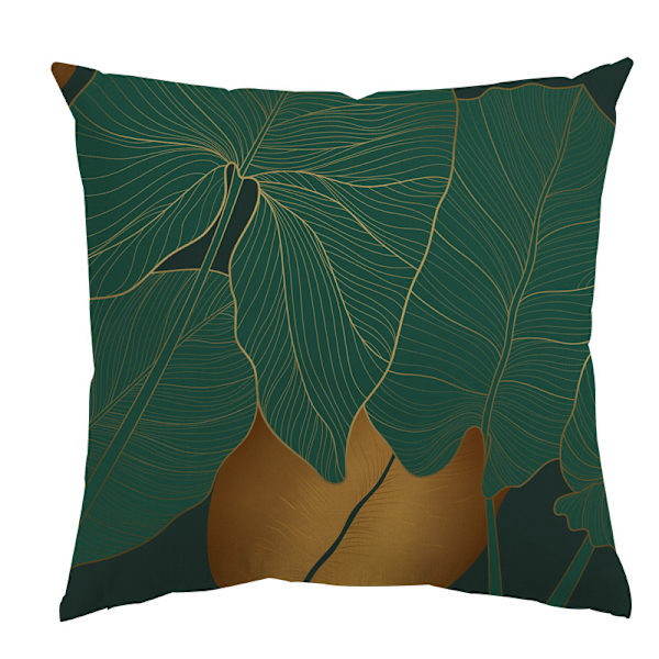 4 kpl tyynynpäälliset 45x45cm Lehtikuvio Neliön muotoinen koristeellinen Pi