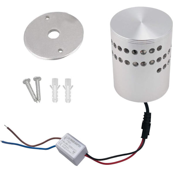 3 watt LED væglampe, aluminium væglampe, badeværelseslampe, væglampe