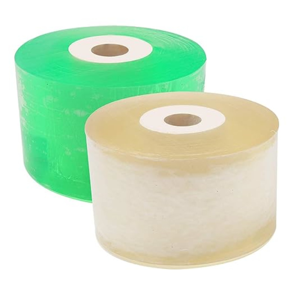 2 kpl Puutarhan rokotusnauhaa, venyvä puutarhan rokotusnauha Kasvit Korjausteipit Kirkas kukkakalvo Kukkahedelmäpuulle ja Poly Budding Tape 1.2 tuumaa (Vihreä, Keltainen)
