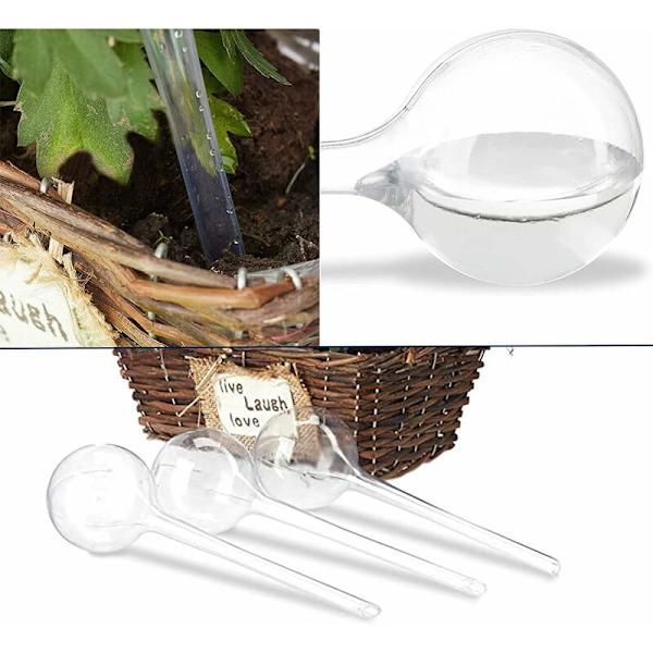 Automatiska bevattningslökar Blomma Vatten Droppbevattning Enhet Vattenglober Självbevattningsbollar för inomhus- och utomhusväxter Transparent 13X5X5cm
