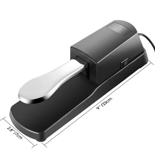 Pianostøttepedal, Universell Sklisikker Demping med Pianostyle-Handling og Polaritetsbryter for Piano/MIDI-Tastatur Synthesizer/Elektronisk Piano og O