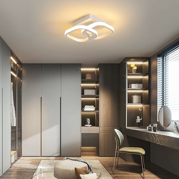 LED-taklampe, moderne taklampe 24W 2520lm, akryl taklampe