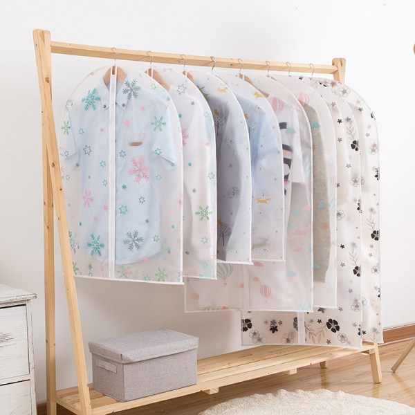 Kledetrekk, støvtett, møllsikkert og fuktsikkert, gjennomsiktig dress/frakk skjorte luftballong beskyttelsestrekk 60X100CM