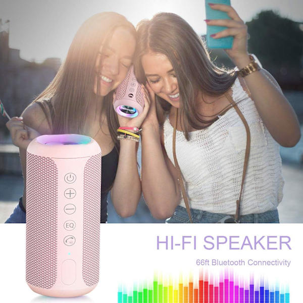 Kannettava Bluetooth-kaiutin, IPX7-vedenpitävä langaton kaiutin 24 W:n stereolla