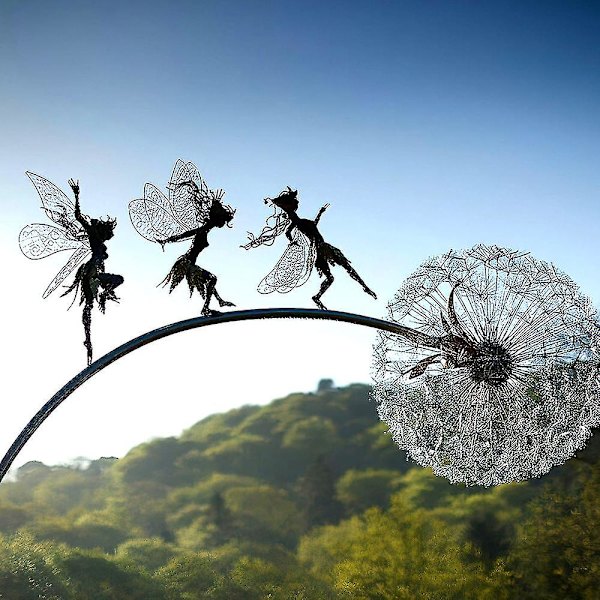 Blomsterfe dansar med maskrosfe