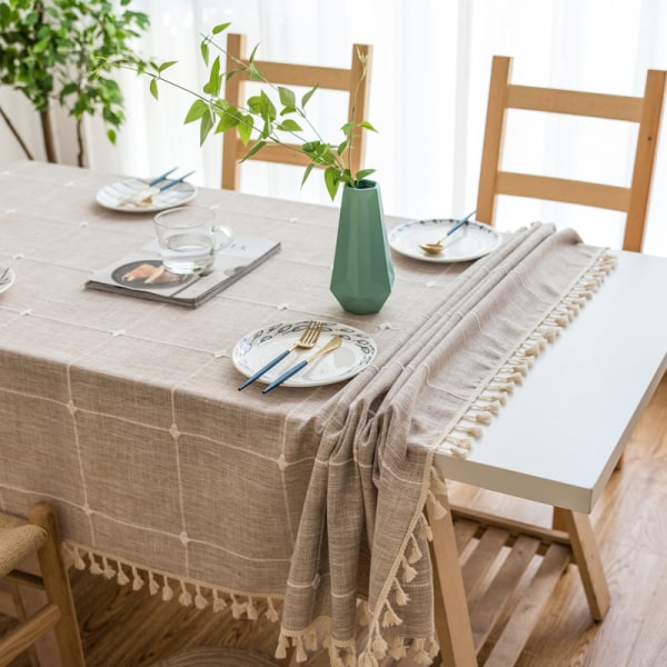 Rektangulær duk for spisestue kjøkkeninnredning, 140cm x 220cm