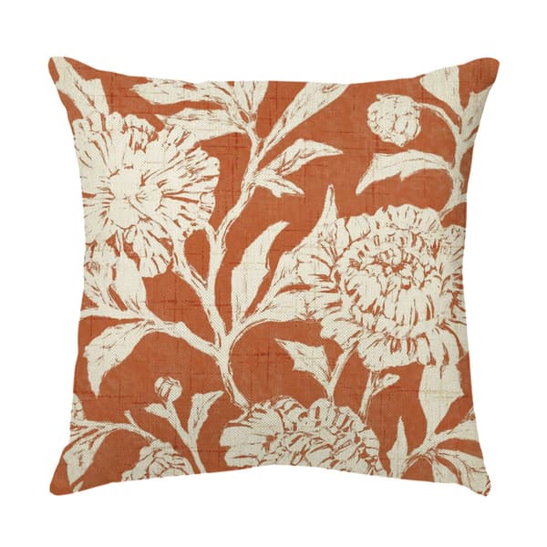 Set med 4 dekorativa kuddfodral med blommönster 45