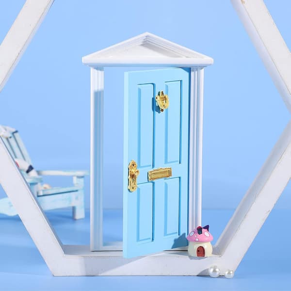 1 stk Mini Tredør Miniatyr Tredør Møbelmodell Fe
