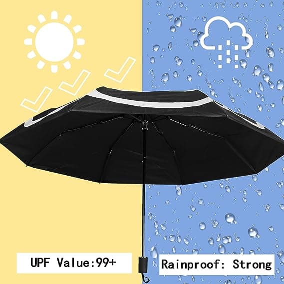 Aurinkosuojan sateenvarjot UV-suojalla, kompakti matkavarjo,