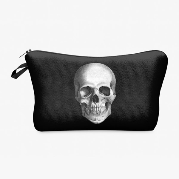 Lille Skull Kosmetikpung Makeup Opbevaringspose Toilettaske Clutch