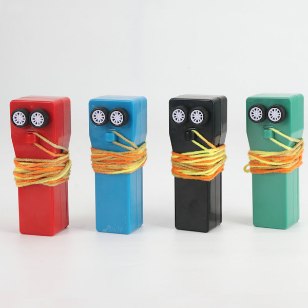 4-pack snöre skytt loop, handhållen rep launcher leksak för barn, rep launcher propeller, snöre skytt leksak med rep, kreativ handhållen katt rep launcher thruster