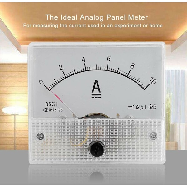 DC 85C1 Analog strømmåler og voltmeter, analog strømmåler og voltmeter (10A strømmåler)
