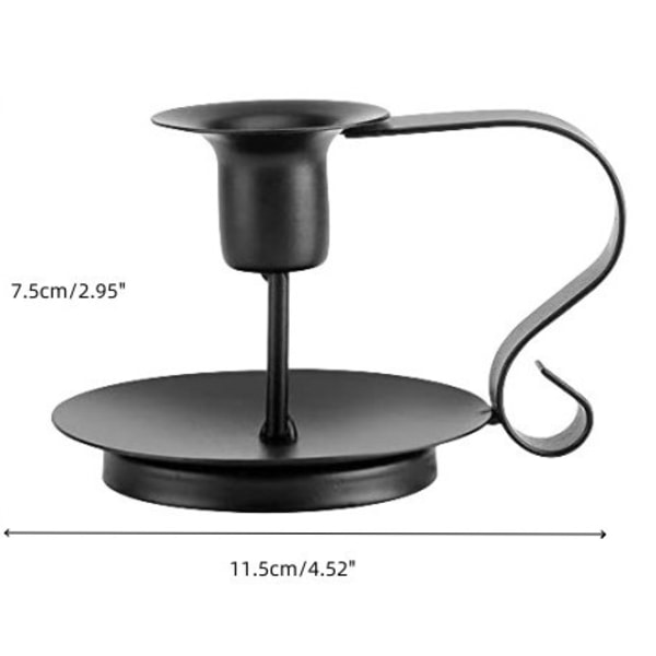 Lysestage, Lysestage Retro Jern Kegle Lysestage Holder Håndlavet Lysestage Stand Hjem Lysestage Middag Indretning, 2 stk