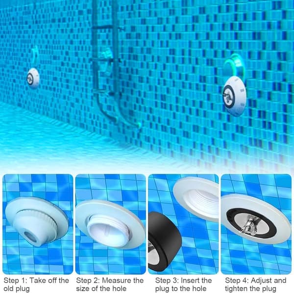 Vinterplugg för pool, 2 st Vinterplugg för pool, 1,25-1,5 tum / 32-38 mm Vinterplugg, Vinterunderhållsbeslag för poolrör, Svart