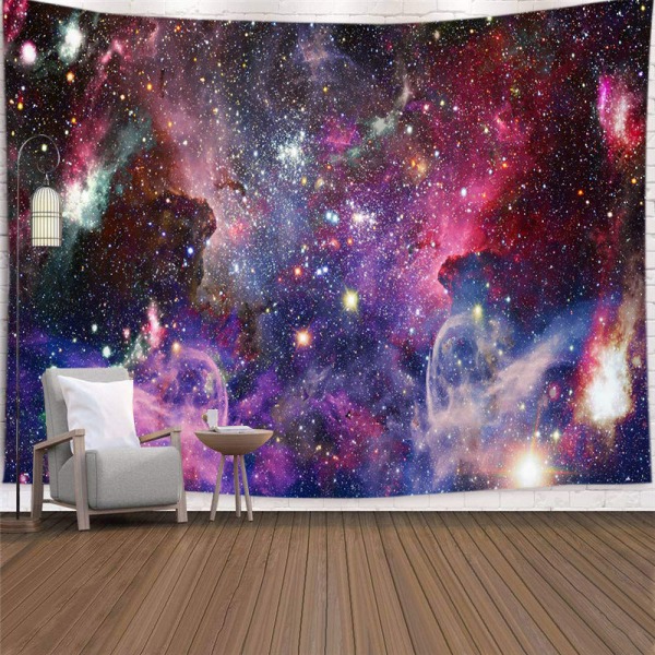 Väggbonad Lila Yttre Rymd Gobeläng Cool Trippy Nebula Unive