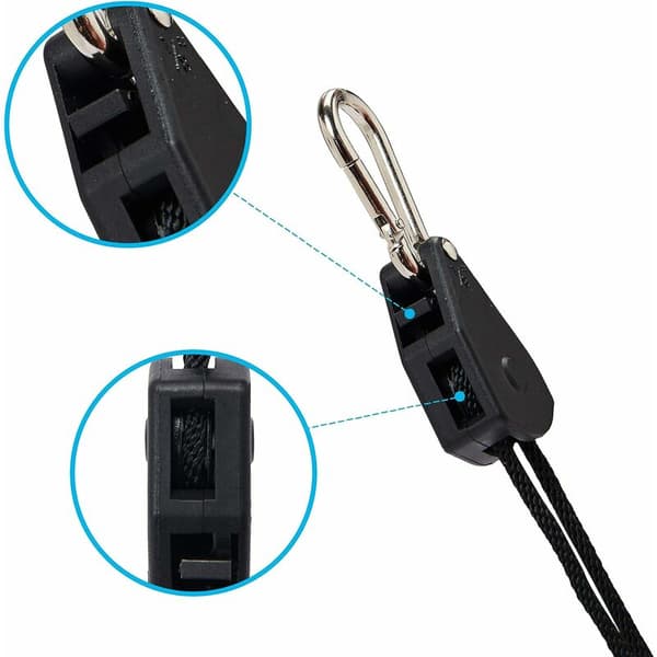 Sangle à Cliquet Corde 1/8 pouces Rope Ratchet Robuste Réglable， (2pcs)