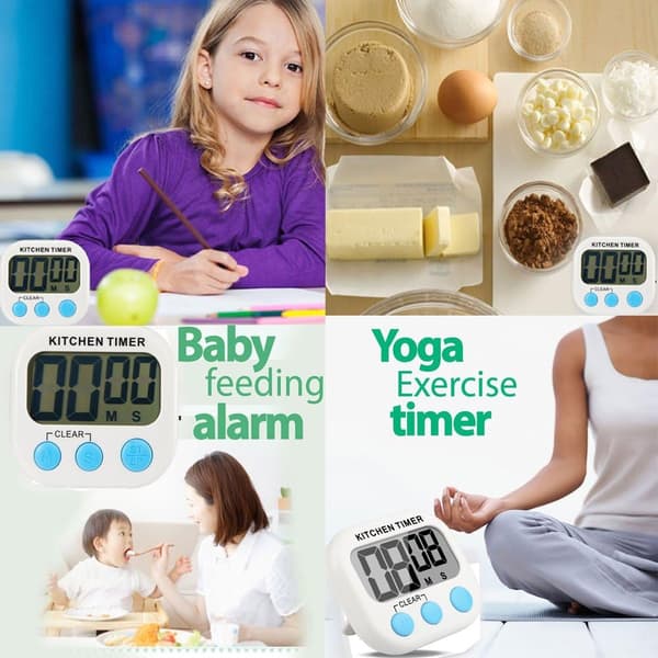 Digital kökstimer - Stor display, Hög tydlig larm - Bra hjälp