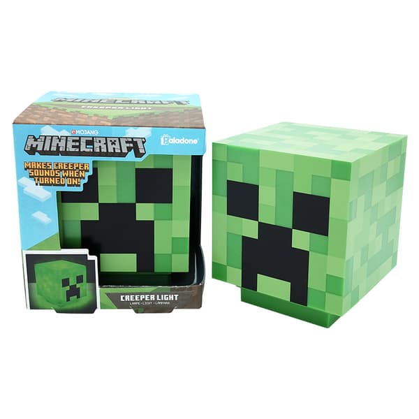 Minecraft-lys, genopladelig, dekorativt natlys