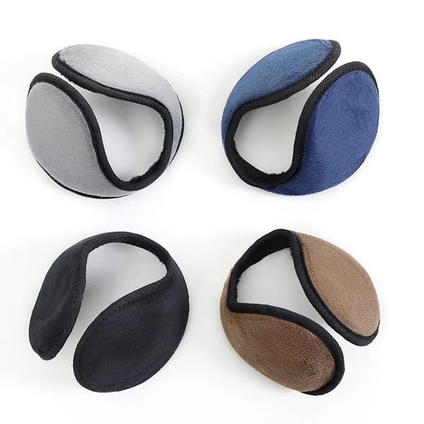 4 stk ørevarmere, sammenleggbare og strekkbare fleece ørevarmere, vinter