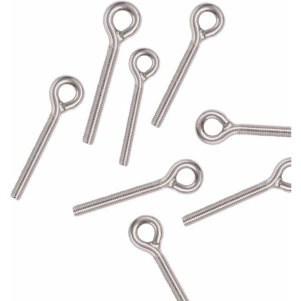 M5 304 Rustfrit Stål Lang Ring Skrue Gevindstang Ring Bolt 10stk