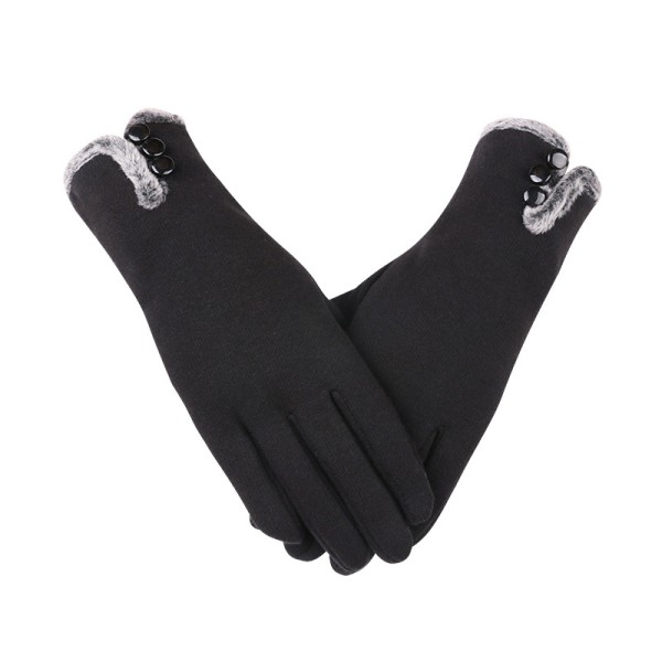 3/6 par kvinners hansker vinter berøringsskjerm teksting hansker for kvinner fleece foret tykke varme hansker