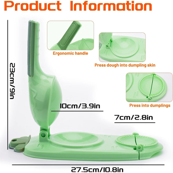 2 i 1 Manuel Dumpling Wrapper Mold Maker - Empanadas og Dumplin