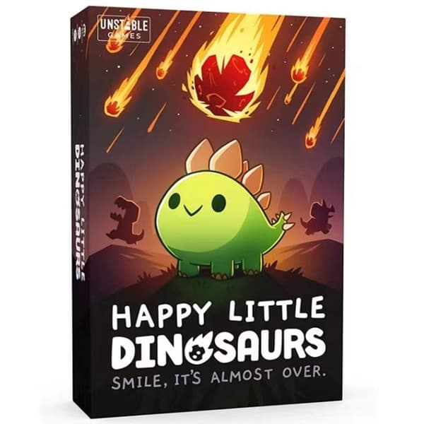 Iloinen pieni dinosaurus -peruspeli, söpö korttipeli