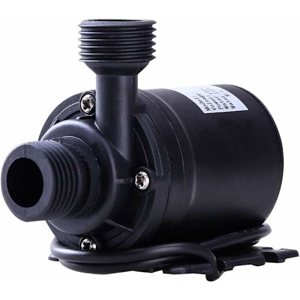 UEETEK DC 12V børsteløs nedsænkbar vandpumpe 800L/H 5M til pool