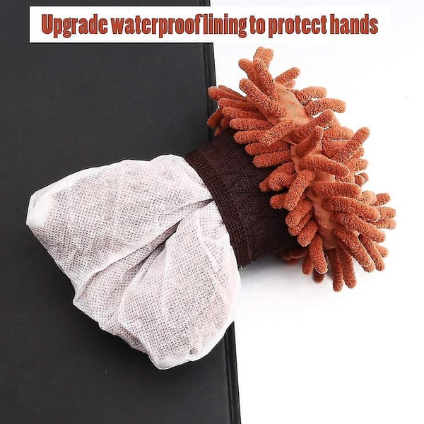 4 st Biltvättvantar, Dubbelsidiga Mikrofiber Biltvättvantar Supe