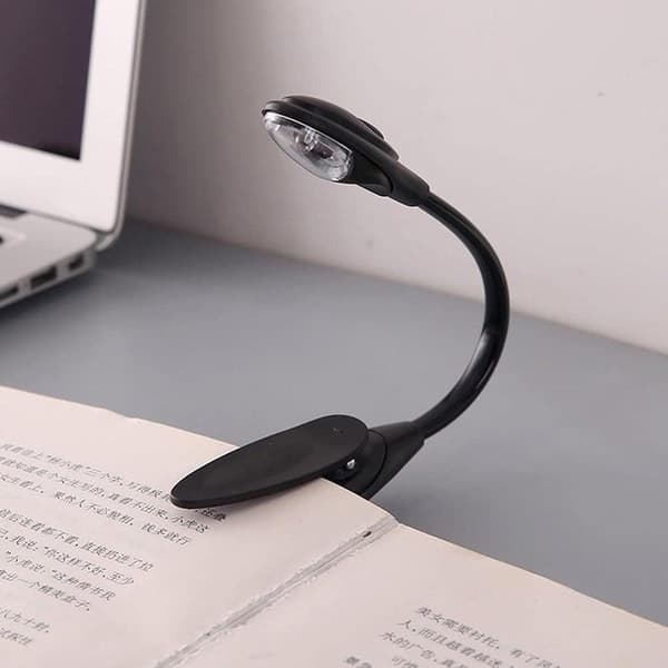Klips på leselampe, leselampe for lesing i sengen, Mini LED