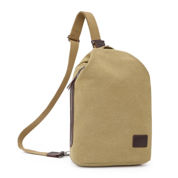 Canvas Sling Bag - Lille Crossbody Rygsæk Skulder Casual Daypack Rygsæk til